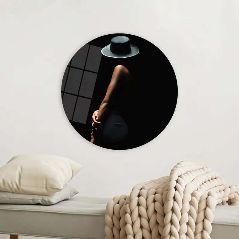 Eleganter Frauen-Foto-Mädchen-Leinwanddruck – künstlerische Heimdekoration