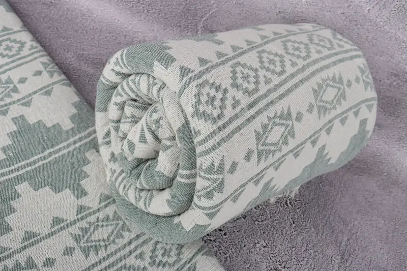 Bachelorette Gifts, Throw Blankets, Personalized Blanket, 92x80 Cotton Kilim Towel, Monogram Beach Blanket, Bachelorette Large Towel, Woven Blanket - 7