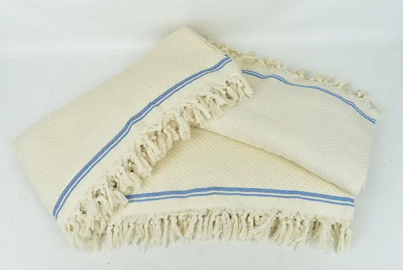 Turkish Blanket, Aesthetic Blanket, 94x92 Cotton Striped Towel, Valentine Day Gift For Her, Bedspread, Bridesmaid Proposal Gift, Monogram Blanket - 6