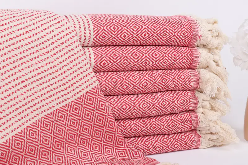 Monogram Turkish Towel, Organic Turkish towel, Beach Towel Personalized, Wedding Shower Gift, Bridal Shower Gift, 70x36 Cotton Diamond Towel - 1