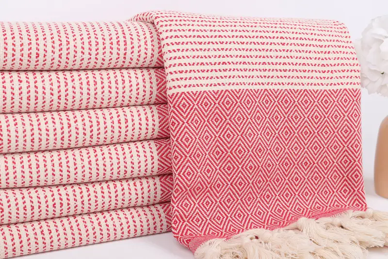 Monogram Turkish Towel, Organic Turkish towel, Beach Towel Personalized, Wedding Shower Gift, Bridal Shower Gift, 70x36 Cotton Diamond Towel - 2