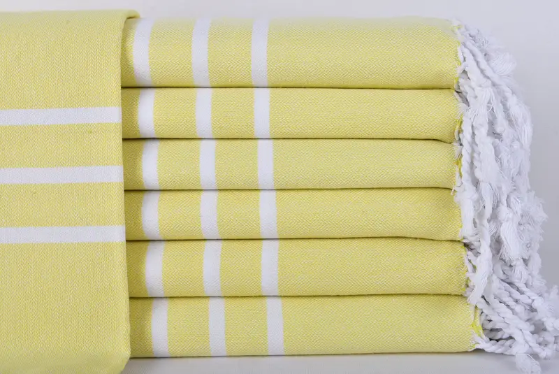 Yoga Towel, Bridal Shower Favors, Bachelor Party Favors, Beach Towel Bulk, Bachelorette Favors Beach, Turkish Towel USA, 70x40 Cotton Striped Towel - 1