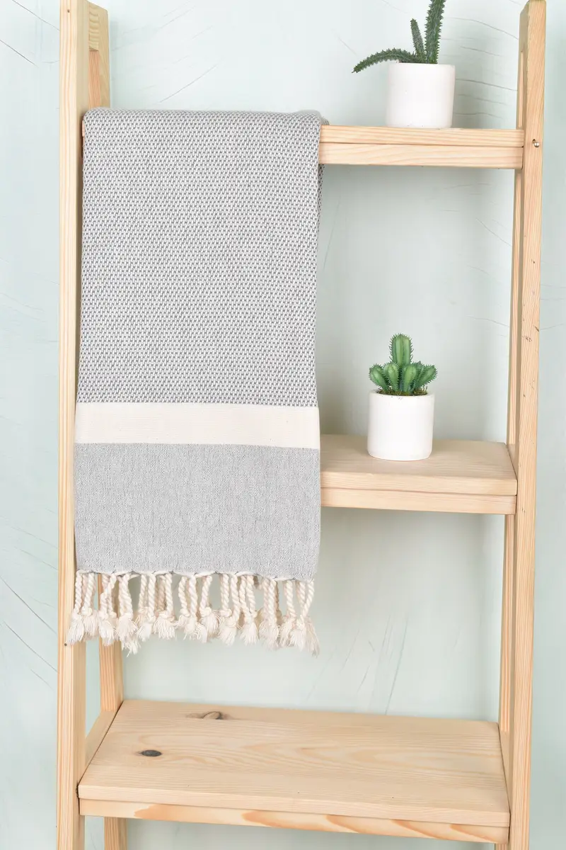 Valentines Day Gift For Her, Yoga Towel, Sand-free towel, Handmade Gift, Personalized Beach Towel, Gift Boxes Towel, 70x36 Cotton Striped Towel - 8