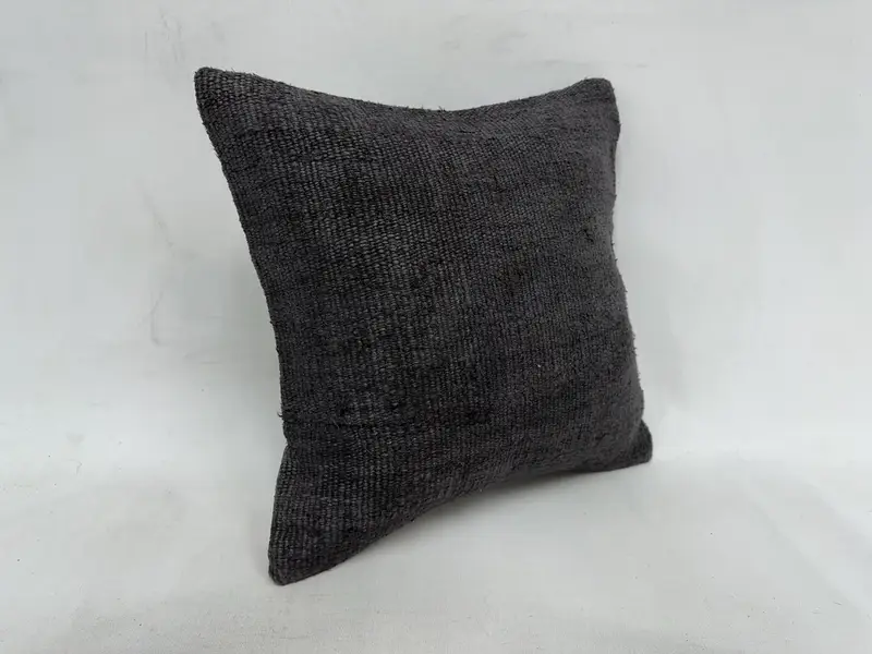 16x16 Gray Cushion Cover, Colorful Cushion, Oriental Pillow Cover, Throw Kilim Pillow, Handmade Kilim Cushion, Pillow Case, Interior Designer Pillow - 3