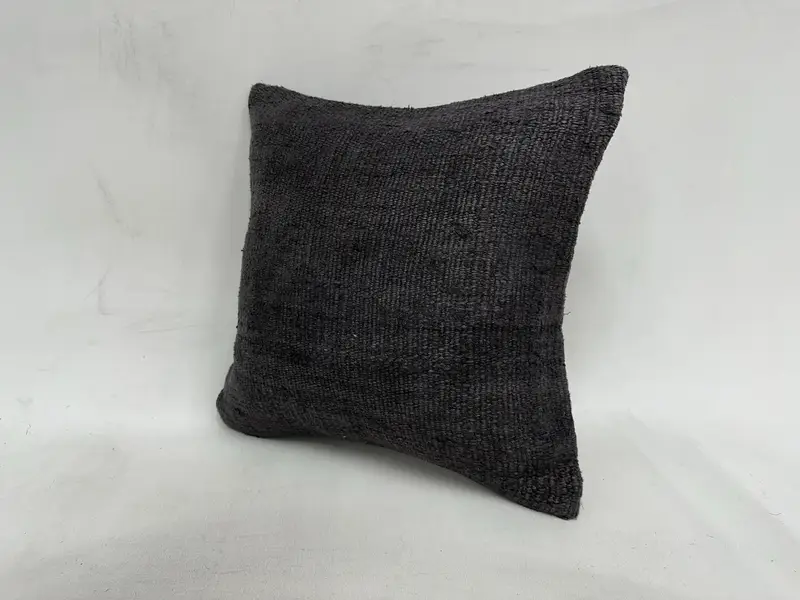 16x16 Gray Cushion Cover, Colorful Cushion, Oriental Pillow Cover, Throw Kilim Pillow, Handmade Kilim Cushion, Pillow Case, Interior Designer Pillow - 4