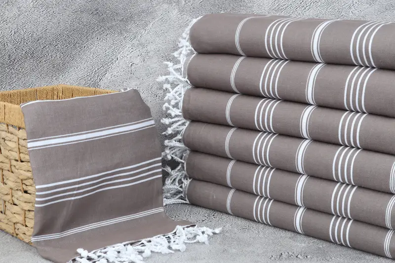 Wedding Day Gift For Bride, Turkish Towel Beach, Wedding Gift, Beach Size Towel, Personalized Towel, 70x40 Cotton Striped Towel, Luxury Beach Towel - 3