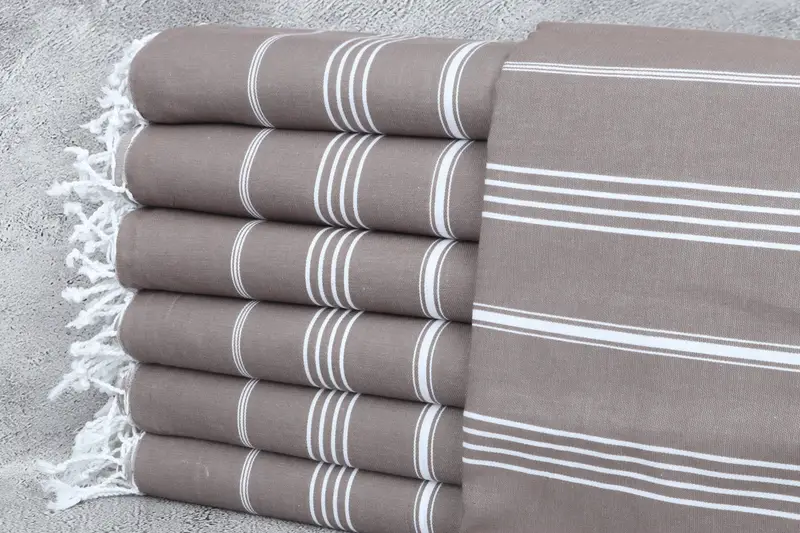 Wedding Day Gift For Bride, Turkish Towel Beach, Wedding Gift, Beach Size Towel, Personalized Towel, 70x40 Cotton Striped Towel, Luxury Beach Towel - 1