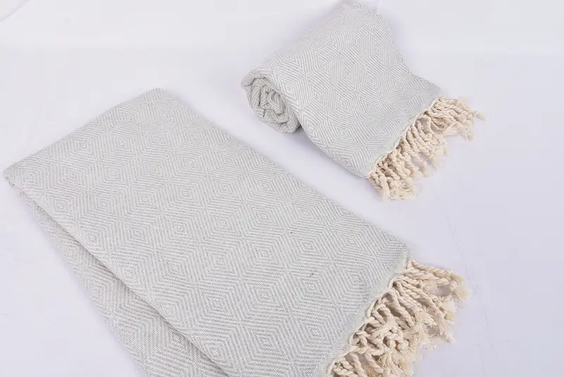 Yaz hediyesi, el dokuması Türk havlu, bekarlığa veda hediyeleri, 74x40 pamuklu elmas havlu, iyilik için düğün, nedime hediyesi, plaj havlu monogram - 7