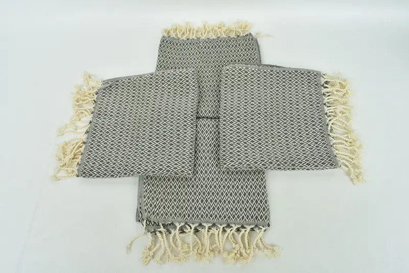 Monogram mutfak havlu, 40x20 pamuklu elmas havlu, konuk havlu, el yapımı hediye, nakış havluları, kişiselleştirilmiş hediyeler, kişiselleştirilmiş mutfak havlu - 6
