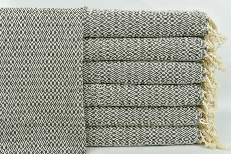 Monogram mutfak havlu, 40x20 pamuklu elmas havlu, konuk havlu, el yapımı hediye, nakış havluları, kişiselleştirilmiş hediyeler, kişiselleştirilmiş mutfak havlu - 1