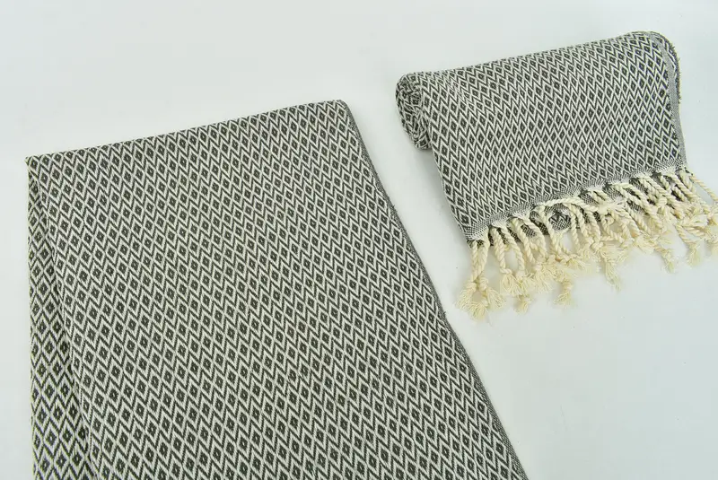 Monogram mutfak havlu, 40x20 pamuklu elmas havlu, konuk havlu, el yapımı hediye, nakış havluları, kişiselleştirilmiş hediyeler, kişiselleştirilmiş mutfak havlu - 7