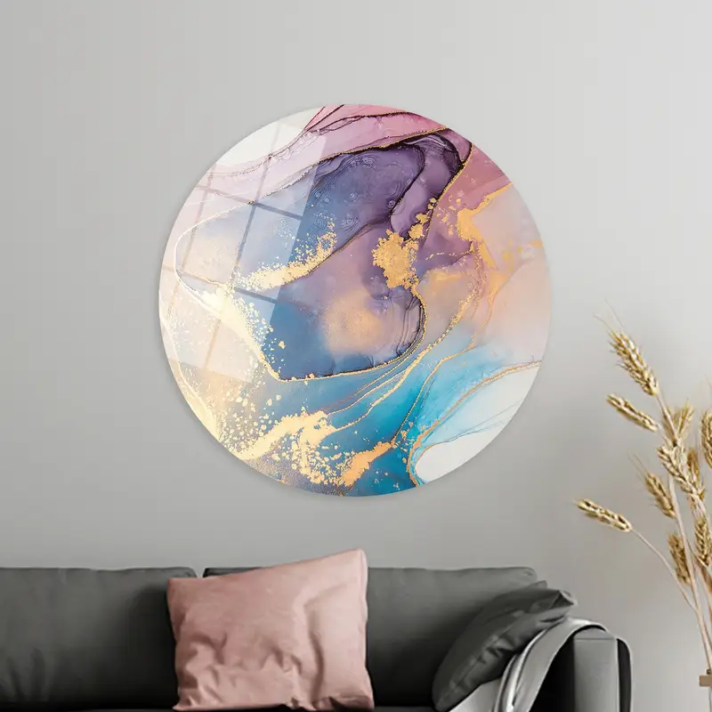 Elegant Pink Marble Printed Canvas: Modern Luxury Decor