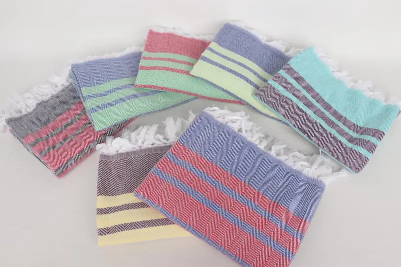 Bridesmaid Gift, Bachelorette Party Gifts, Grandma Gift, 64x40 Cotton Chevron Towel, Bridal Shower Gift, Fringed Turkish towel for poolside - 3