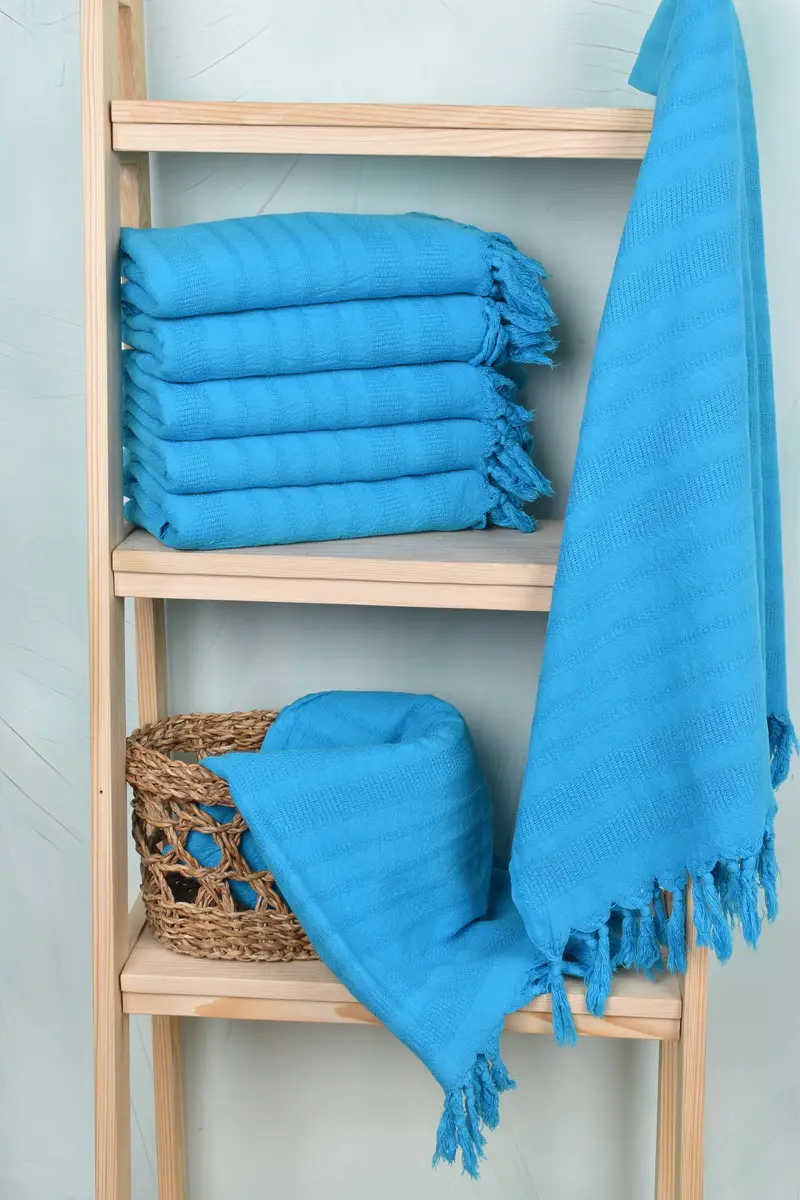 68x36 Cotton Stonewashed Striped Towel, Beach towel, Best Wedding Gift, Valentines Day Gift Idea, Personalized Gift, Decorative Towel, Organic towel - 3