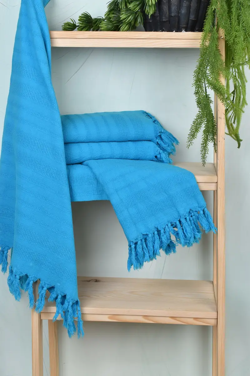 68x36 Cotton Stonewashed Striped Towel, Beach towel, Best Wedding Gift, Valentines Day Gift Idea, Personalized Gift, Decorative Towel, Organic towel - 6