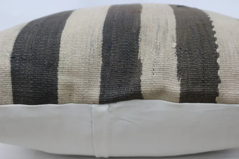 Turkish Kilim Pillow, Lounge Throw Pillow, Chair Pillow Cover, Kilim Pillow, Pillow, Ethnic Pillow, Throw Kilim Pillow, 32x32 Beige Cushion Cover - 6