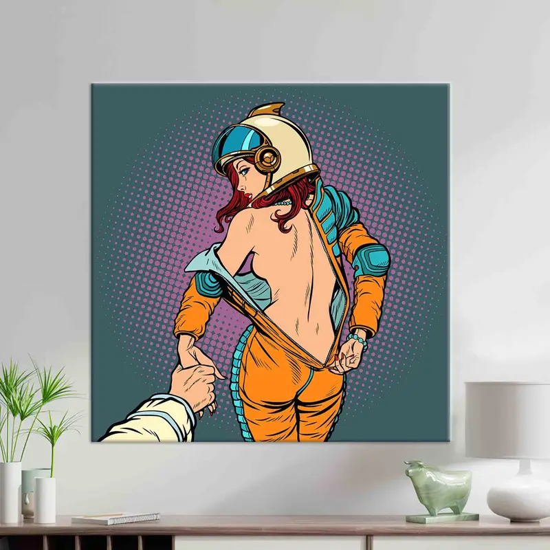 Sensual sexy pop art mujer abstracta Lienzo