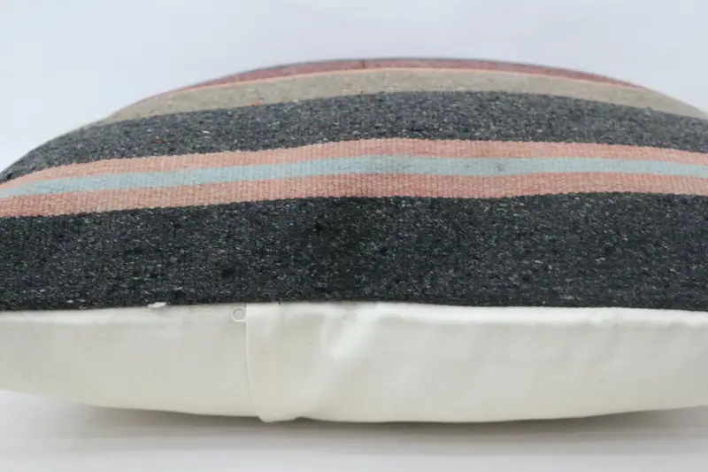 Pillow Sham, Home Decor Pillow, Bohemian Cushion Pillow Cover, Decorative Cushion Case, Pillow for Sofa, Kilim Pillow Cover, 28x28 Brown Pillow Sham - 6