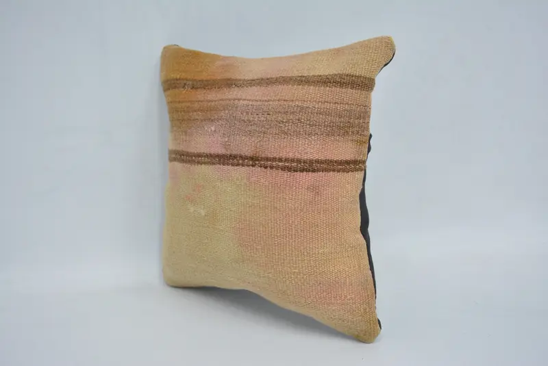 Geometric Embroidered Throw Pillow, 12x12 Inches Size Pillow - 4