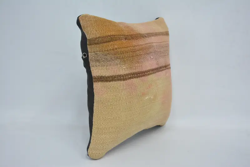 Geometric Embroidered Throw Pillow, 12x12 Inches Size Pillow - 3