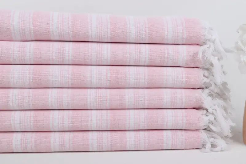 Gift For Wedding Day, Custom Towel, 70x40 Cotton Striped Towel, Merry Christmas Gifts, Lightweight towel, Yoga Towel, Lightweight Turkish towel - 5