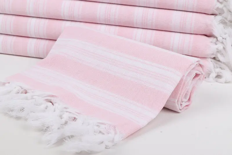Gift For Wedding Day, Custom Towel, 70x40 Cotton Striped Towel, Merry Christmas Gifts, Lightweight towel, Yoga Towel, Lightweight Turkish towel - 8
