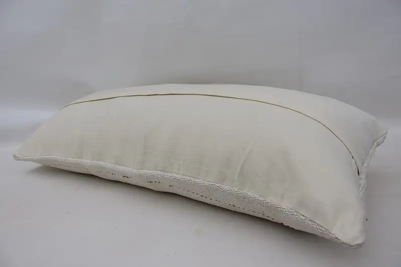 Throw Kilim Pillow, Pillow Sham, Kilim Pillow Cover, Handmade Kilim Cushion, Living Room Throw Cushion Case, 16x36 White Pillow Case - 6
