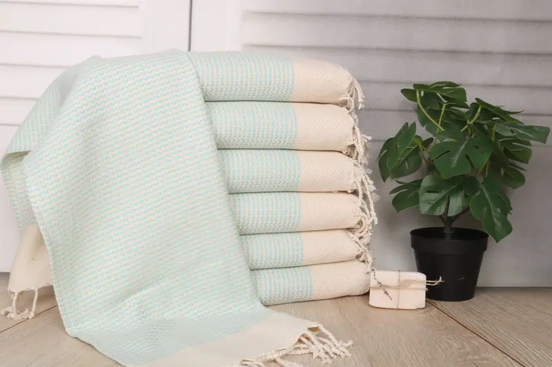 Monogrammed Hand Towel, 40x20 Cotton Diamond Towel, Personalized Kitchen Towel, Gym Towel, Housewarming Gift, Bridesmaid Favors, Monogram Hand Towel - 1