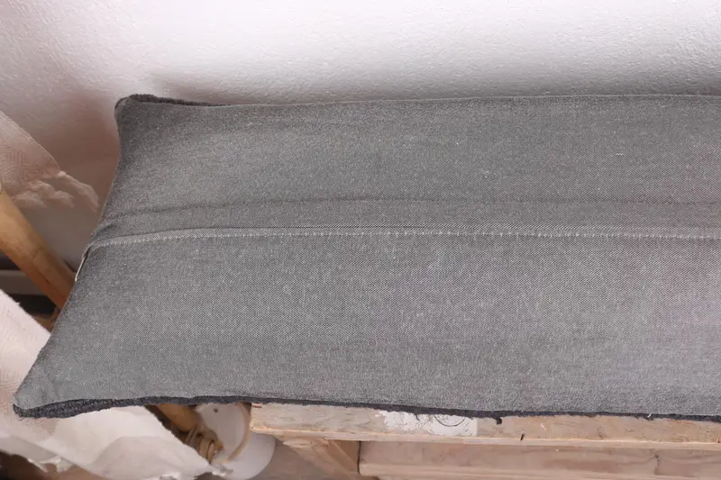 Vintage Throw Cushion, Traditional Cushion Case, Kilim Cushion Sham, Pillow, Antique Pillows, 12x48 Gray Pillow, Home Decor Pillow - 6