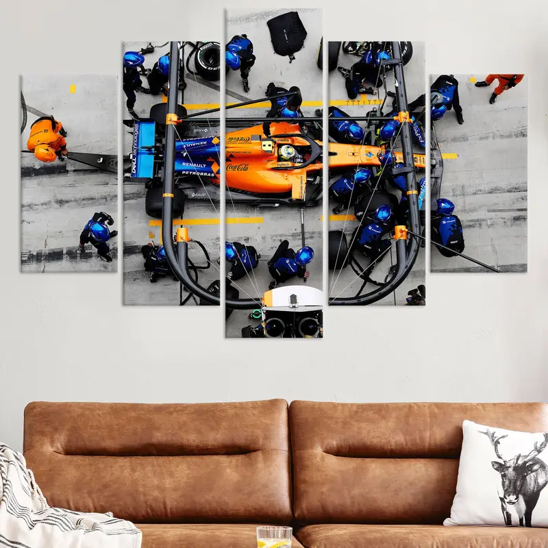 Lando Norris Yarış Kanvası: Hız, Tutku, Man Cave Sanatı