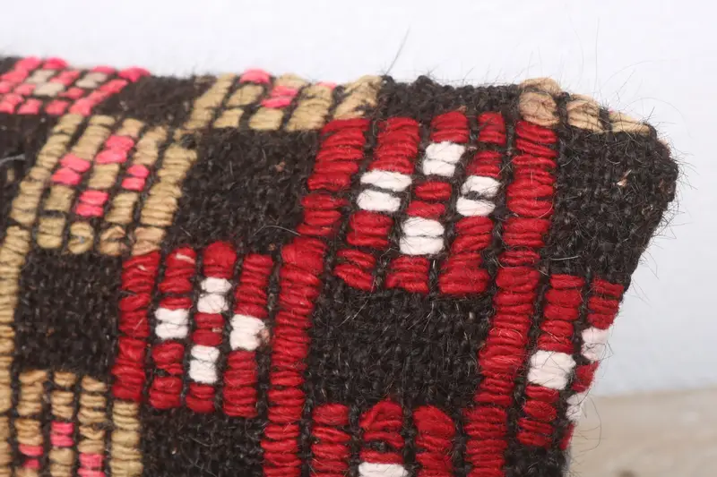 Vintage Kilim Pillow, Cushion Cover, Turkish Kilim Pillow, Boho Throw Cushion Case, Aztec Pillow Sham, 8x16 Yellow Pillow Sham, Pillow for Sofa - 5