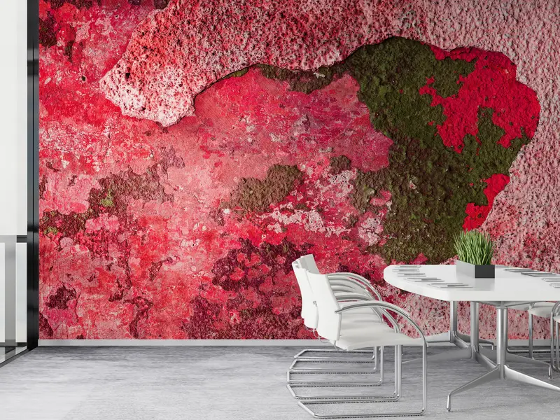 Vintage Loft Baskılı Duvar Kağıdı: Eski Alçı ve Duvar Görünümü Tasarımı