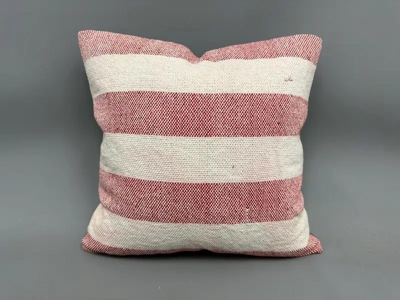 Pillow Case, Vintage Kilim Pillow, Vintage Pillow, One Of A Kind Pillow, Toss Pillow Case, Kilim Pillow Cover, 20x20 White Cushion - 4