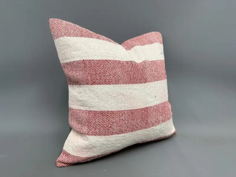 Pillow Case, Vintage Kilim Pillow, Vintage Pillow, One Of A Kind Pillow, Toss Pillow Case, Kilim Pillow Cover, 20x20 White Cushion - 2