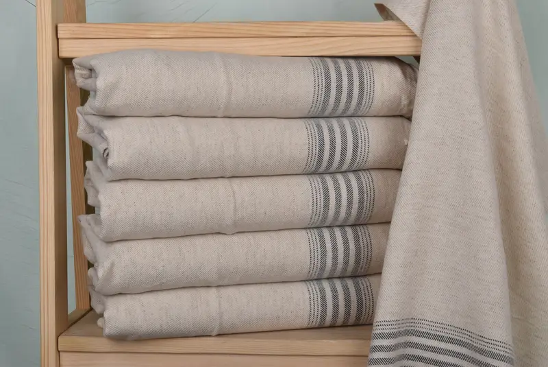 Turkish Hand Towel, 36x18 Linen Striped Towel, Wedding For Favor, Monogrammed Hand Towel, Best Friend Wedding Gift, Gifts For Him, Custom Hand Towel - 2