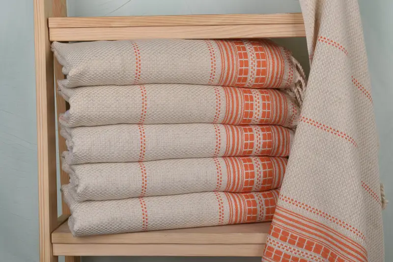 Personalized Gifts, Spa Towel, Gift Boxes Tea Towels, Custom Hand Towel, Bridesmaid Gift, 40x20 Linen Striped Towel, Travel Towel, Small Bath Towels - 2