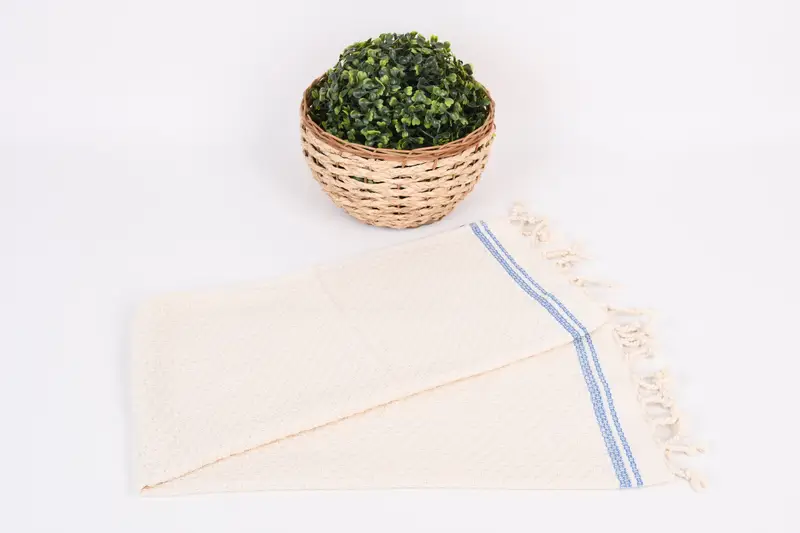 Best Friend Gift, Embroidery Towel, Monogram Kitchen Towel, Turkish Towel Hand Towel, Custom Gift, 38x18 Cotton Striped Towel, Personalized Gift - 4