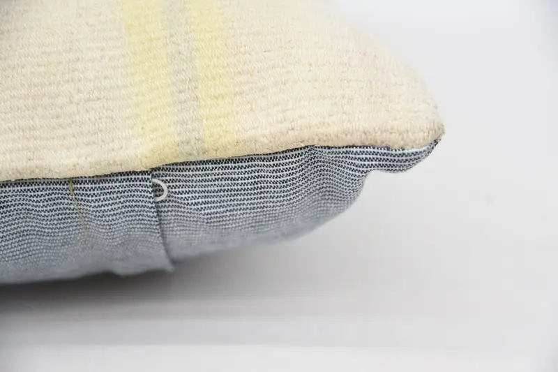 Pillow Case, 12x20 Beige Cushion Cover, Decorative Bolster Cushion, Vintage Kilim Pillow, Ottoman Pillow Cover, Kilim Pillow, Throw Kilim Pillow - 5