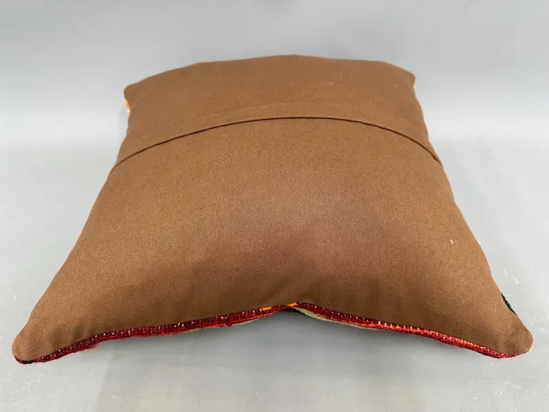 Interior Designer Pillow, Handmade Cushion, 18x18 Gray Pillow, Kilim Cushion Sham, Ethnic Throw Cushion Case, Kilim Pillow, Cushion - 7
