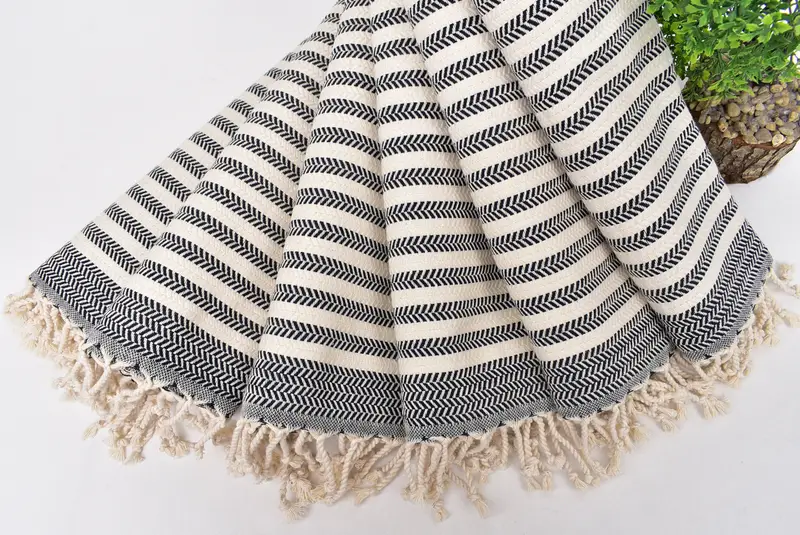 Personalized Kitchen Towel, Mother Of The Groom Gift, 40x18 Cotton Chevron Towel, Wedding Gift, Wedding Gift Kitchen Towel, Monogrammed Hand Towel - 4