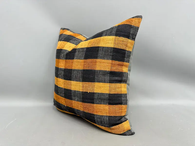20x20 Brown Pillow Cover, Vintage Throw Pillow Case, Cushion, Vintage Kilim Throw Pillow, Antique Pillows, Boho Pillow, Wholesale Pillow - 3
