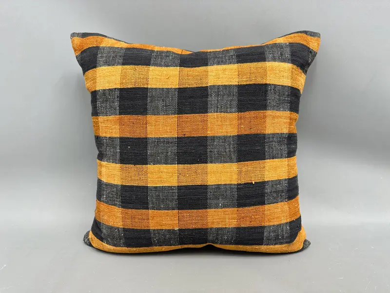 20x20 Brown Pillow Cover, Vintage Throw Pillow Case, Cushion, Vintage Kilim Throw Pillow, Antique Pillows, Boho Pillow, Wholesale Pillow - 4