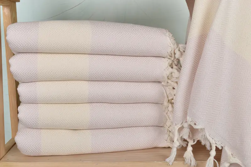 Monogram Towels, Custom Bath Towel, Custom Towel, Gift For Him, Custom Beach Towels, 70x40 Cotton Herringbone Towel, Bridesmaid Gift, Bride Gift - 3