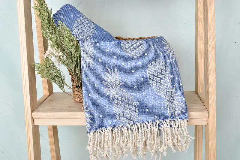 Housewarming Gift, Birthday Gift, Bachelorette Party Gift, 80x40 Cotton Pineapple Design Towel, Towel With Name, Bridesmaid Gift Towel, Travel towel - 5