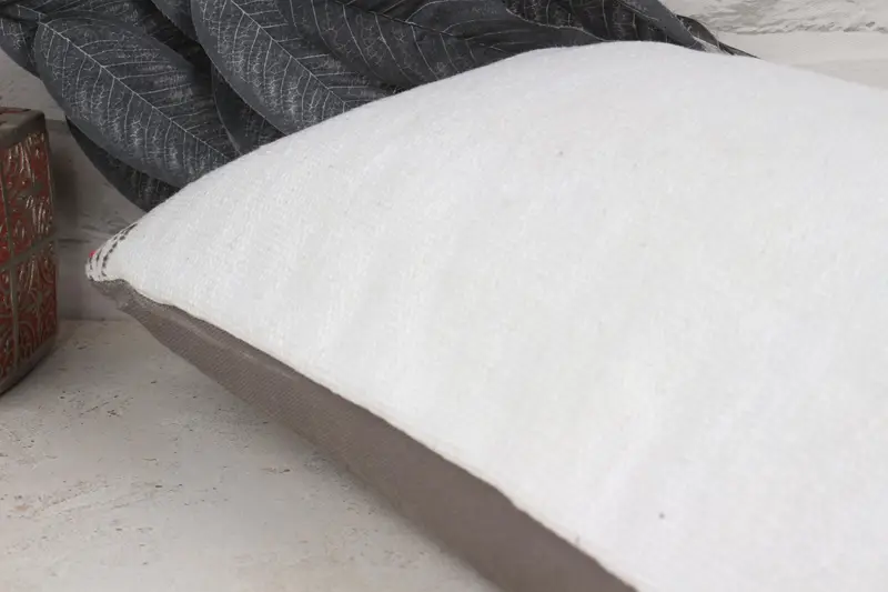 Pillow Cover, 12x24 White Pillow Cover, Outdoor Throw Pillow Cover, Throw Kilim Pillow, Seat Pillow Cover, Kilim Cushion Sham, Vintage Pillow - 7