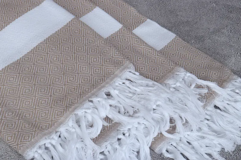 Turkish Towel Bulk, Personalized Wedding Gift, Unique Gift, Custom Name Towel, 70x40 Cotton Diamond Towel, Peshtemal Towel, Organic Turkish towel - 5