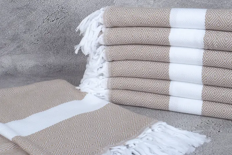 Turkish Towel Bulk, Personalized Wedding Gift, Unique Gift, Custom Name Towel, 70x40 Cotton Diamond Towel, Peshtemal Towel, Organic Turkish towel - 2