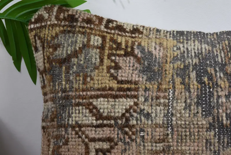 Southwestern Cushion Case, 12x20 Purple Pillow Case, Pillow for Sofa, Cushion, Home Decor Pillow, Handmade Kilim Cushion, Aesthetic Pillow Sham - 3