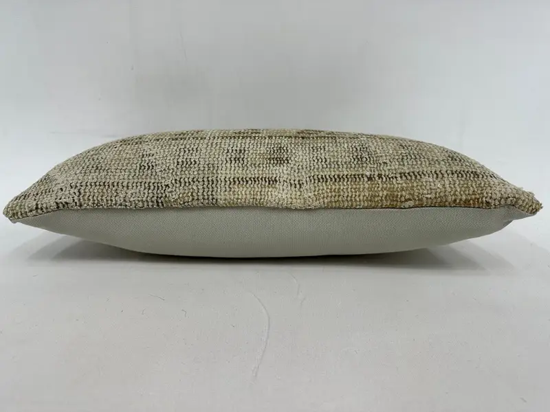 Türkischer Kissen, 10x20 beige Kissenbezug, Kissenbezug, Luxuskissenbezug, Vintage Kilim -Kissen, Kilim -Kissenschein - 5
