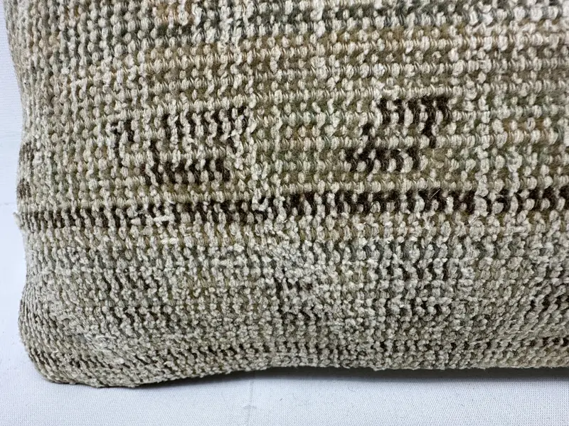Türkischer Kissen, 10x20 beige Kissenbezug, Kissenbezug, Luxuskissenbezug, Vintage Kilim -Kissen, Kilim -Kissenschein - 4